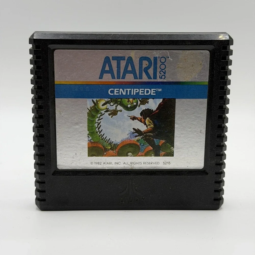 Centipede Atari 5200 Game Atari NTSC-U/C 1982 Arcade Shoot Em Up Black Cart Only